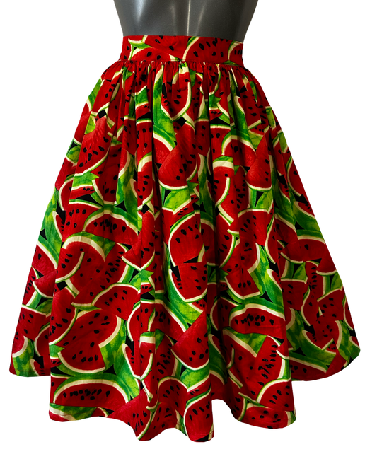 Watermelon Gathered Skirt - UK 16