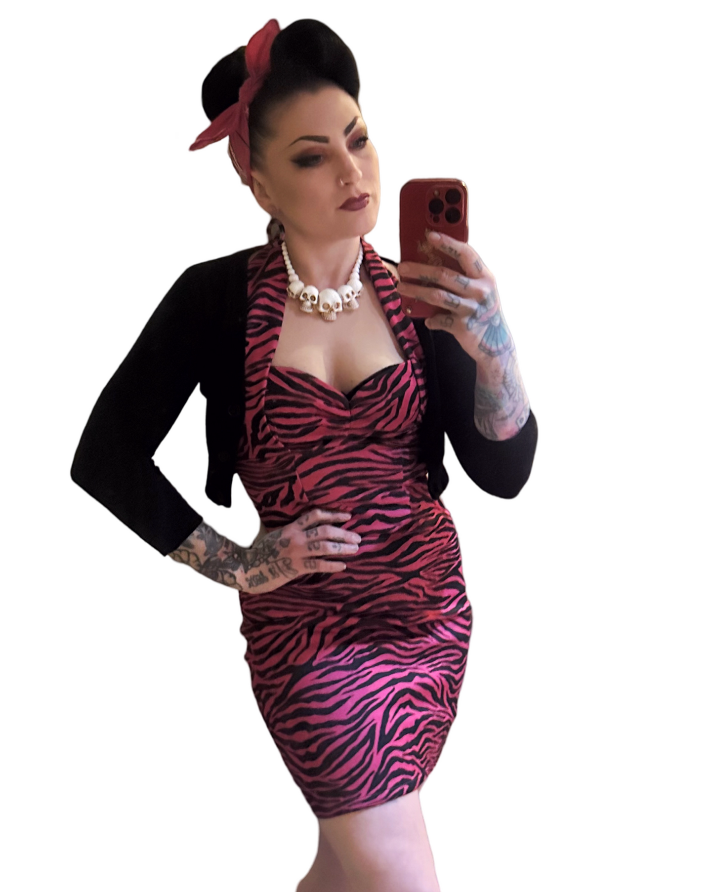 Divine Mini-Dress - Neon Zebra (Green or Pink)