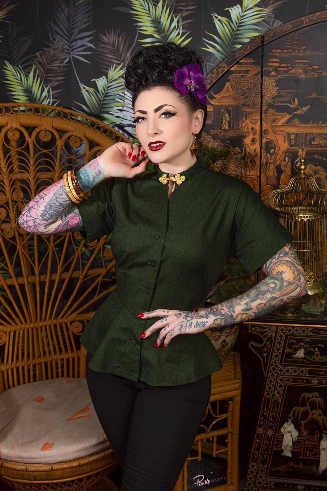 Caroline Blouse - Animal Print