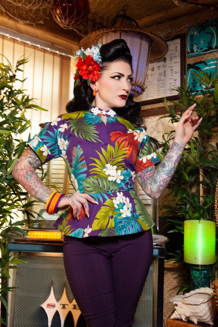 Caroline Blouse & Capris Set