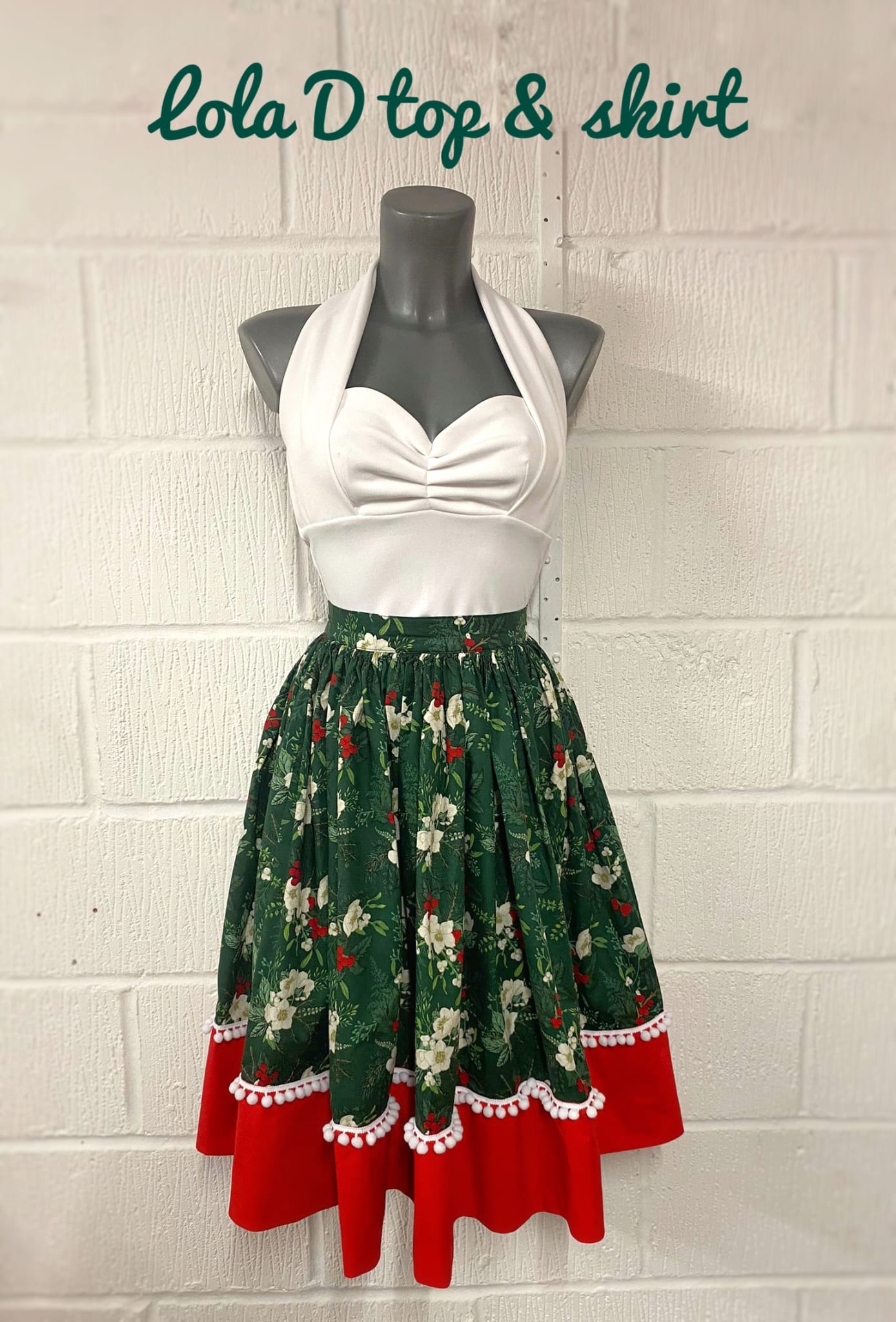 Christmas fabric - Mistletoe