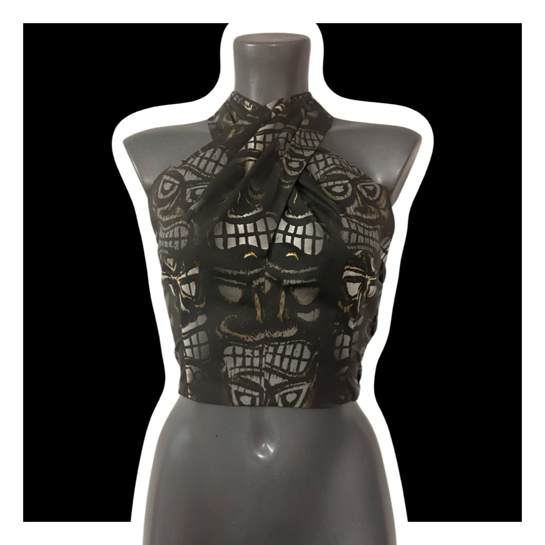 Brittany Dark Tiki Top - UK 10