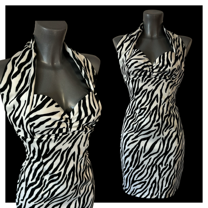 Divine Mini-Dress - Classic Zebra