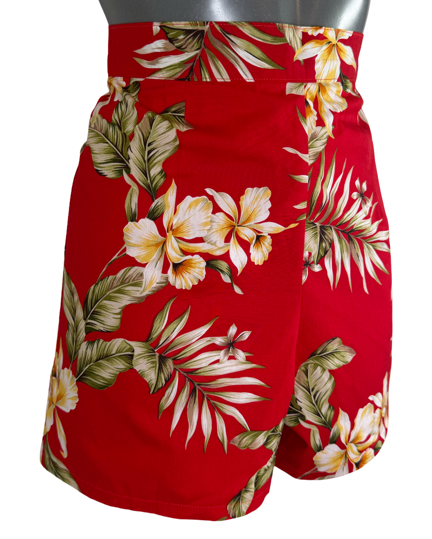 Hawaiian High-Waisted Shorts - UK 8/10