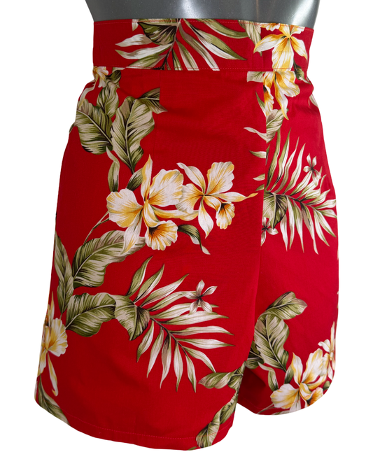 Hawaiian High-Waisted Shorts - UK 8/10