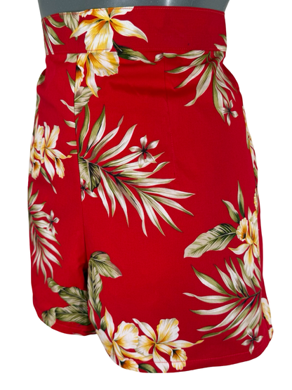 Hawaiian High-Waisted Shorts - UK 8/10