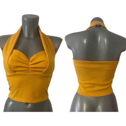 Lola D Halter Top - Wardrobe Staple Colourways - Full & Crop