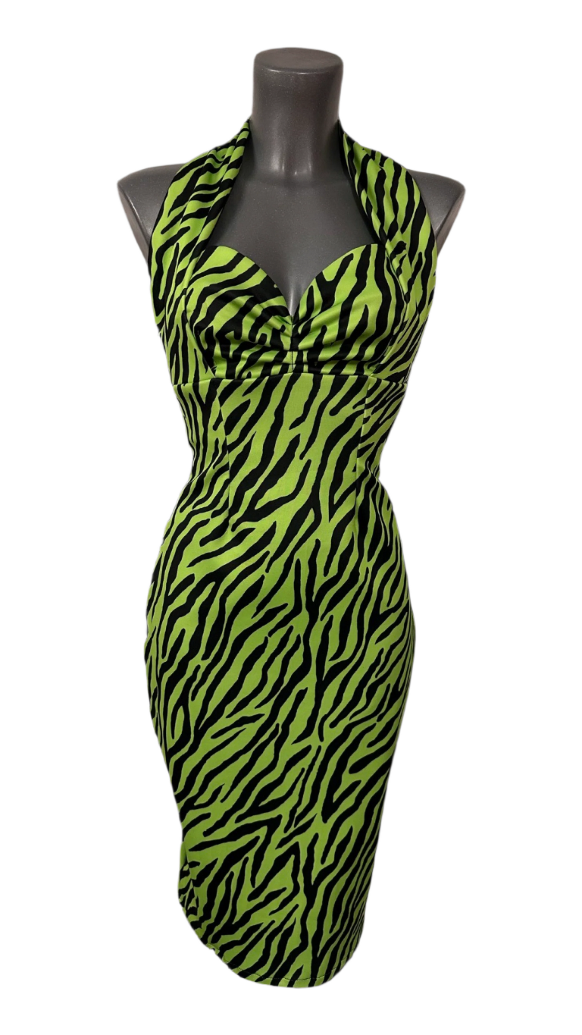 Divine Mini-Dress - Neon Zebra (Green or Pink) Violets In May Divine Mini-Dress - Neon Zebra (Green or Pink) Violets In May