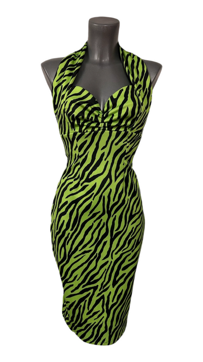 Divine Dress - Neon Zebra (Pink or Green)