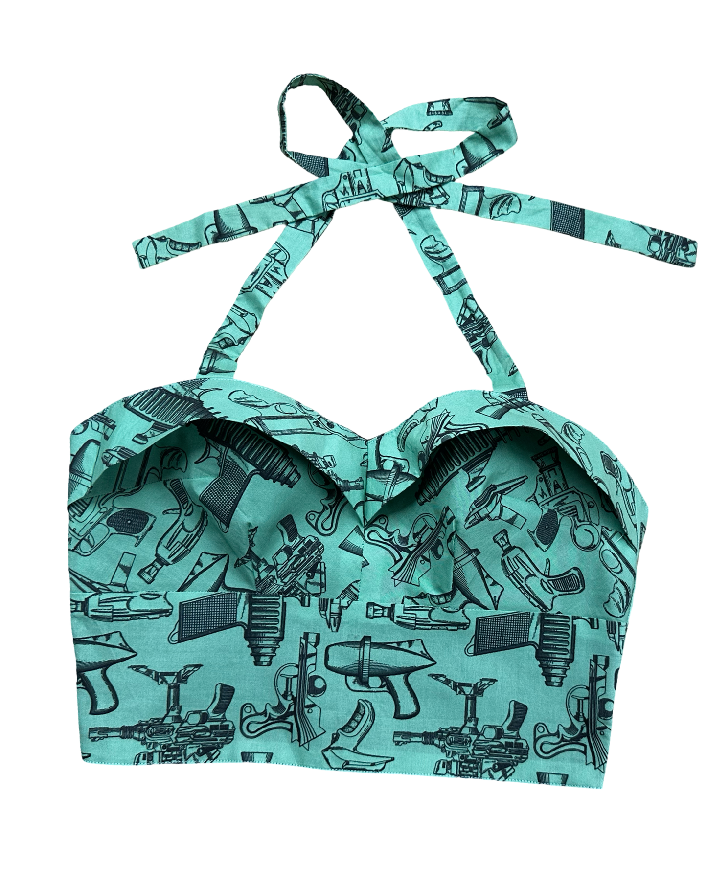 Dolly Top in Raygun Print - UK 10