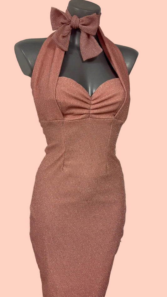 Decorative Lurex Bow Scarf