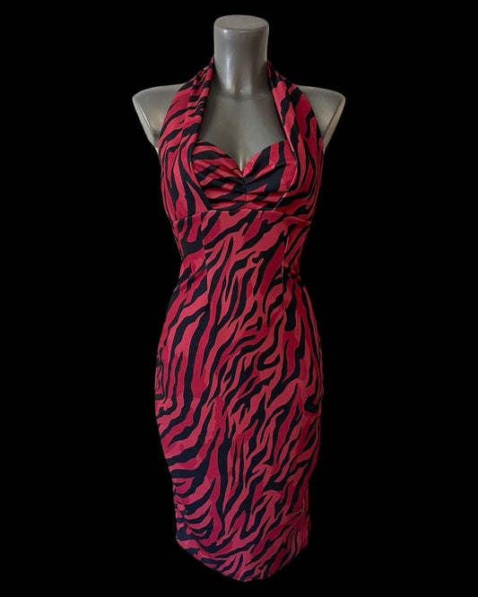 Divine Dress in Red Zebra - UK 8