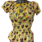 Ruffle Bardot Folk Top - UK 8-10