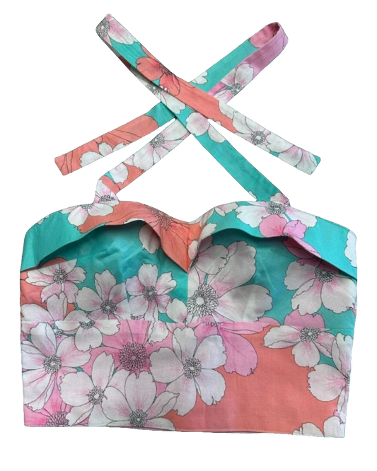 50s Style Crop Dolly Top - UK 8