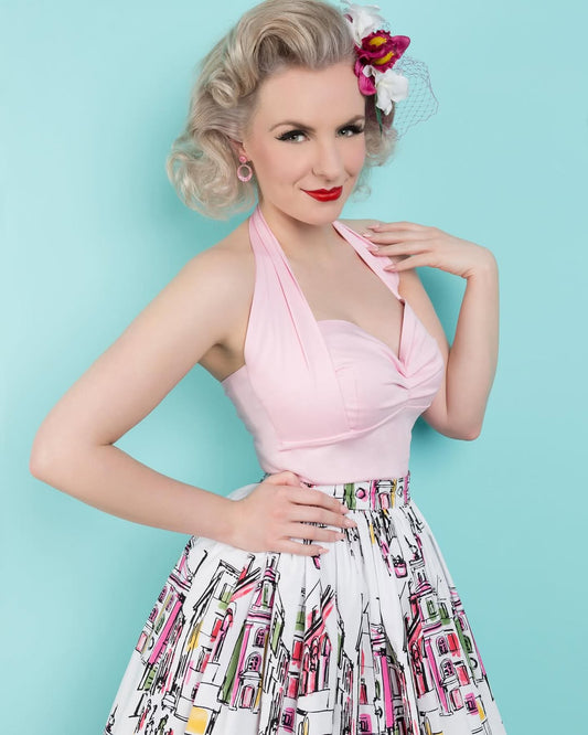 Lola D Halter Top - Pastels/Spring Edition - Crop