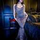 Fishtail Divine Dress - Leopard