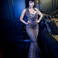 Fishtail Divine Dress - Leopard