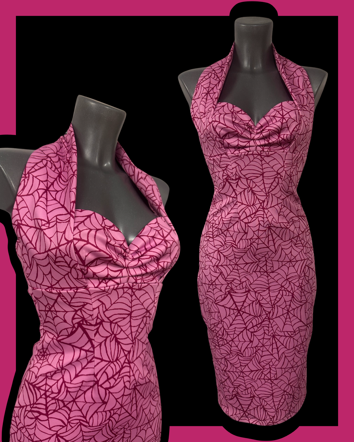 Divine Dress - Pink Spiderweb