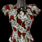 Ruffle Bardot Folk Top - UK 8-10