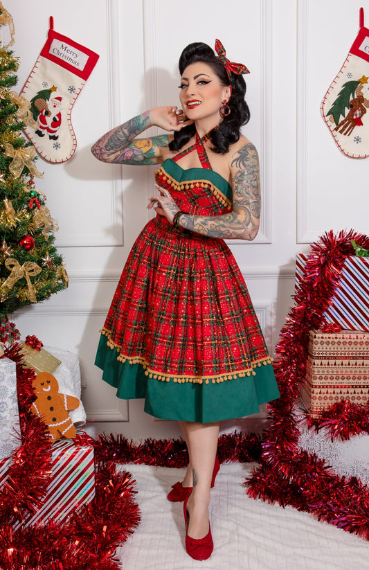 Tartan Christmas Skirt and Dolly Top