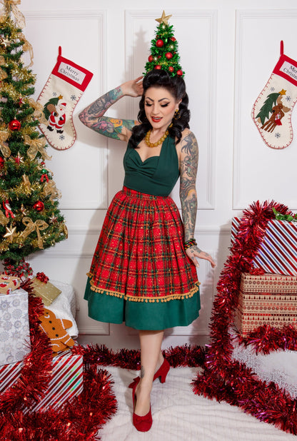 Tartan Skirt and Dolly Top