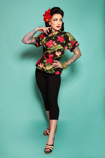 Caroline Blouse & Capris Set