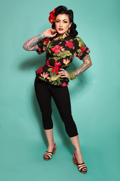 Caroline Blouse & Capris Set