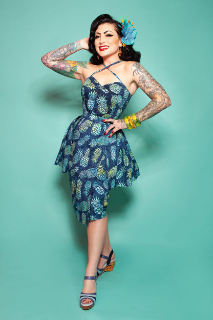 Keala Dress with Overskirt - Hawaiian Edition