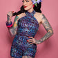 Brittany Playsuit Set in Brilliant Batik Print